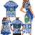 El Salvador Christmas Family Matching Short Sleeve Bodycon Dress and Hawaiian Shirt The Torogoz Cartoon With Coat Of Arms - Wonder Print Shop