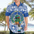 El Salvador Christmas Hawaiian Shirt The Torogoz Cartoon With Coat Of Arms - Wonder Print Shop