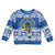 El Salvador Christmas Kid Ugly Christmas Sweater The Torogoz Cartoon With Coat Of Arms - Wonder Print Shop