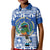 El Salvador Christmas Kid Polo Shirt The Torogoz Cartoon With Coat Of Arms - Wonder Print Shop