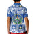 El Salvador Christmas Kid Polo Shirt The Torogoz Cartoon With Coat Of Arms - Wonder Print Shop