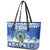 El Salvador Christmas Leather Tote Bag The Torogoz Cartoon With Coat Of Arms - Wonder Print Shop