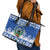 El Salvador Christmas Leather Tote Bag The Torogoz Cartoon With Coat Of Arms - Wonder Print Shop