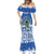 El Salvador Christmas Mermaid Dress The Torogoz Cartoon With Coat Of Arms - Wonder Print Shop