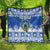 El Salvador Christmas Quilt The Torogoz Cartoon With Coat Of Arms - Wonder Print Shop