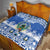 El Salvador Christmas Quilt The Torogoz Cartoon With Coat Of Arms - Wonder Print Shop