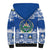 El Salvador Christmas Sherpa Hoodie The Torogoz Cartoon With Coat Of Arms - Wonder Print Shop