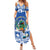 El Salvador Christmas Summer Maxi Dress The Torogoz Cartoon With Coat Of Arms - Wonder Print Shop