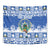 El Salvador Christmas Tapestry The Torogoz Cartoon With Coat Of Arms