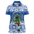 El Salvador Christmas Women Polo Shirt The Torogoz Cartoon With Coat Of Arms - Wonder Print Shop