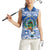 El Salvador Christmas Women Sleeveless Polo Shirt The Torogoz Cartoon With Coat Of Arms - Wonder Print Shop