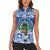 El Salvador Christmas Women Sleeveless Polo Shirt The Torogoz Cartoon With Coat Of Arms - Wonder Print Shop