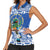 El Salvador Christmas Women Sleeveless Polo Shirt The Torogoz Cartoon With Coat Of Arms - Wonder Print Shop