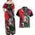 Russia Knight Fighting With Dragon Couples Matching Off Shoulder Maxi Dress and Hawaiian Shirt Grunge Style