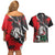 Russia Knight Fighting With Dragon Couples Matching Off Shoulder Short Dress and Hawaiian Shirt Grunge Style