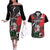 Russia Knight Fighting With Dragon Couples Matching Off The Shoulder Long Sleeve Dress and Hawaiian Shirt Grunge Style