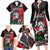 Russia Knight Fighting With Dragon Family Matching Long Sleeve Bodycon Dress and Hawaiian Shirt Grunge Style