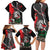 Russia Knight Fighting With Dragon Family Matching Long Sleeve Bodycon Dress and Hawaiian Shirt Grunge Style