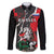 Russia Knight Fighting With Dragon Family Matching Long Sleeve Bodycon Dress and Hawaiian Shirt Grunge Style