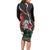 Russia Knight Fighting With Dragon Family Matching Long Sleeve Bodycon Dress and Hawaiian Shirt Grunge Style