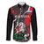 Russia Knight Fighting With Dragon Family Matching Off The Shoulder Long Sleeve Dress and Hawaiian Shirt Grunge Style