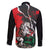 Russia Knight Fighting With Dragon Family Matching Off The Shoulder Long Sleeve Dress and Hawaiian Shirt Grunge Style