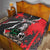 Russia Knight Fighting With Dragon Quilt Grunge Style - Wonder Print Shop