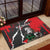 Russia Knight Fighting With Dragon Rubber Doormat Grunge Style - Wonder Print Shop