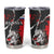 Russia Knight Fighting With Dragon Tumbler Cup Grunge Style - Wonder Print Shop