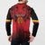 Custom Belgium Rugby Button Sweatshirt Diables Noirs Lion Head