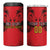 Custom Belgium Rugby 4 in 1 Can Cooler Tumbler Diables Noirs Lion Head