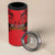 Custom Belgium Rugby 4 in 1 Can Cooler Tumbler Diables Noirs Lion Head