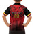 Custom Belgium Rugby Family Matching Long Sleeve Bodycon Dress and Hawaiian Shirt Diables Noirs Lion Head