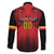 Custom Belgium Rugby Family Matching Long Sleeve Bodycon Dress and Hawaiian Shirt Diables Noirs Lion Head