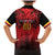 Custom Belgium Rugby Family Matching Mermaid Dress and Hawaiian Shirt Diables Noirs Lion Head