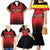 Custom Belgium Rugby Family Matching Mermaid Dress and Hawaiian Shirt Diables Noirs Lion Head