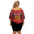 Custom Belgium Rugby Family Matching Off Shoulder Short Dress and Hawaiian Shirt Diables Noirs Lion Head