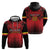 Custom Belgium Rugby Hoodie Diables Noirs Lion Head - Wonder Print Shop