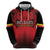 Custom Belgium Rugby Hoodie Diables Noirs Lion Head - Wonder Print Shop