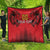 Custom Belgium Rugby Quilt Diables Noirs Lion Head - Wonder Print Shop