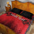 Custom Belgium Rugby Quilt Bed Set Diables Noirs Lion Head - Wonder Print Shop