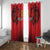 Custom Belgium Rugby Window Curtain Diables Noirs Lion Head