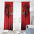 Custom Belgium Rugby Window Curtain Diables Noirs Lion Head