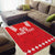 Custom Switzerland Rugby Area Rug Edelweis Pattern