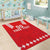 Custom Switzerland Rugby Area Rug Edelweis Pattern