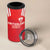 Custom Switzerland Rugby 4 in 1 Can Cooler Tumbler Edelweis Pattern