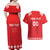 Custom Switzerland Rugby Couples Matching Off Shoulder Maxi Dress and Hawaiian Shirt Edelweis Pattern