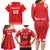 Custom Switzerland Rugby Family Matching Long Sleeve Bodycon Dress and Hawaiian Shirt Edelweis Pattern