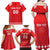 Custom Switzerland Rugby Family Matching Off Shoulder Maxi Dress and Hawaiian Shirt Edelweis Pattern