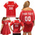 Custom Switzerland Rugby Family Matching Off Shoulder Short Dress and Hawaiian Shirt Edelweis Pattern